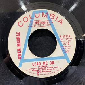 【EP】Gwen McCrae - Lead Me On / Like Yesterday Our Love Is Gone 1970年USオリジナル Promo Columbia 4-45214 