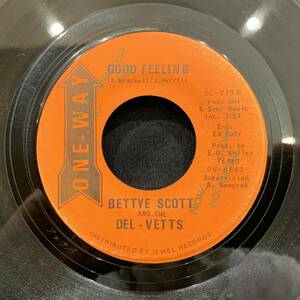 [EP]Bettye Scott And The Del - Vetts - Good Feeling / Down, Down, Down 1971 год US запись One Way Records OW-8662