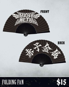 [ новый товар ]BABYMETAL BABYKLOK TOUR 2024 товары веер / за границей Северная Америка America world Tour bebimeta baby metal ребенок металл 