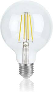  FLSNT LED電球 フィラメント電球 E26 エジソン電球 80W形相 5000K 昼白色 1200lm 8W 全方向タイプ エジソンランプ PSE認証済み