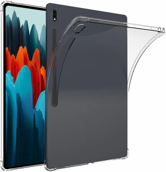 for Galaxy Tab S8 Ultra ケース 指紋防止 耐久性 超軽量 薄型 耐衝撃【YML】 クリア ソフト シリコン TPU超薄型ケース 全面保護カバー 