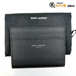 SAINT LAURENT PARIS サンローラン パリ カードケース ブラック 黒 YSL イヴサンローラン