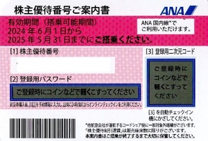 ＡＮＡ株主優待券８枚売り。期限２０２５年５月３１日。