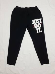 NIKE ナイキ HBR+ ジョガー JUST DO IT スウェット ロングパンツ size L ブラック 黒 超美品 931904 裏起毛