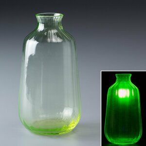 【五】アンティーク ウランガラス 瓶