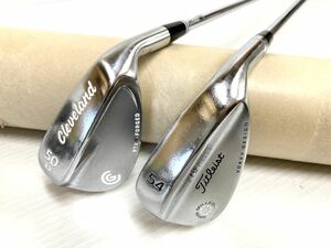 ◆Cleveland クリーブランド RTX F-FORGED 50° ／Titleist タイトリスト BV SM4 54°◆ウェッジ 2本セット N.S.PRO 950GH FLEX S