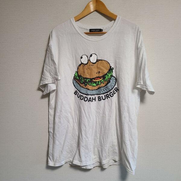 アンダーカバー Tシャツ 半袖 BUDDAH BURGER XL 白 カットソー