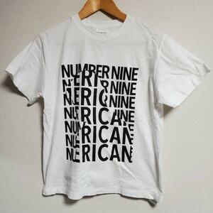 ナンバーナイン Tシャツ 半袖 ロゴ プリント ホワイト 1 カジュアル 古着