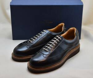 JALAN SRIWIJAYA　ジャランスリワヤ　高品質レザースニーカー EXTRA LIGHT SOLE BLACK CALF　210306-9　27.5-28cm相当　未使用品