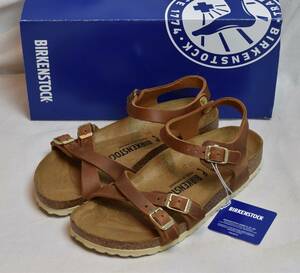 SALE!! BIRKENSTOCK ビルケンシュトック　レザーサンダル　Kumba　クンバ　COGNAC NUBUCK　38　24.5cm相当　未使用品　ドイツ製