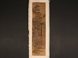 Art hand Auction [Procedencia] sh7911 Belleza de la dinastía Tang en la Corte Imperial, no firmado, pintura china, Cuadro, pintura japonesa, persona, Bodhisattva