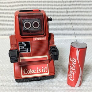 当時物 Coca-Cola コカコーラ トーキングロボット ラジコン コントローラー付 通電のみ確認 動作未確認 現状品