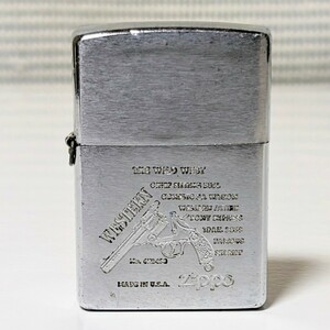 当時物 ZIPPO ジッポービンテージオイルライター WESTERN WILD WEST リボルバー 西部 カウボーイ 拳銃 2000年製 現状品