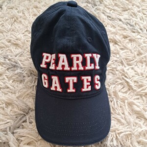 パーリーゲイツ キャップ ゴルフウェア PEARLY GATES 帽子 ネイビー系 GOLF ゴルフキャップ