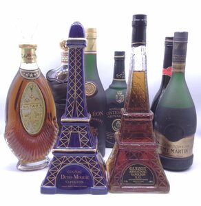 [ including in a package un- possible ]1 jpy start brandy etc. 8 pcs set Remy Martin Napoleon label defect etc. old sake P032911