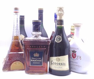 [ including in a package un- possible ]1 jpy start brandy etc. 8 pcs set Prince yu veil poly- nyak Napoleon cognac etc. old sake G26237