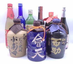 【同梱不可】1円スタート 焼酎 等 10本セット(ミニボトル含) 閻魔 初代百助 等 古酒 X272251