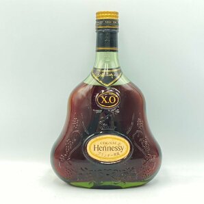 ST【同梱不可 HENNESSY XO ヘネシー 金キャップ グリーンボトル ブランデー 700ml 40% 1440g ※目減り注意 未開栓 古酒 Z052465の画像1