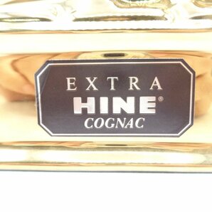 HINE EXTRA ハイン エクストラ ゴールド 金 鹿 陶器 コニャック ブランデー 700ml 40% 古酒 未開栓 X268926の画像5