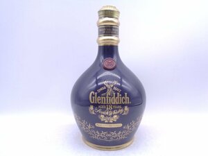 GLENFIDDICH 18年 グレンフィディック 青 ブルー 陶器ボトル シングル モルト スコッチ ウイスキー 700ml 43％ 未開封 古酒 X269050