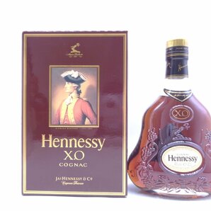 ハーフボトル HENNESSY XO ヘネシー 金キャップ コニャック ブランデー 未開栓 古酒 350ml 40％ 箱 X267754の画像1