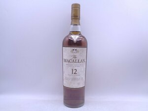 The MACALLAN 12年 ザ マッカラン シェリー オーク ハイランド シングルモルト スコッチウイスキー 700ml 40% 古酒 未開栓 X254908