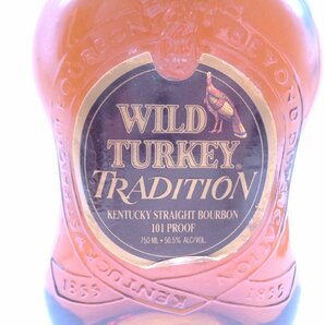 WILD TURKEY TRADITION 101 PROOF ワイルド ターキー トラディション バーボン 750ml 50.5％ 古酒 未開栓 箱 X264136の画像3