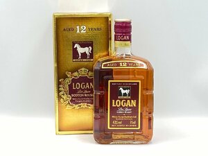 ST【同梱不可】 LOGAN DELUXE 12年 ローガン デラックス スコッチ ウイスキー 特級 箱有 750ml 43% 未開栓 古酒 Z053393
