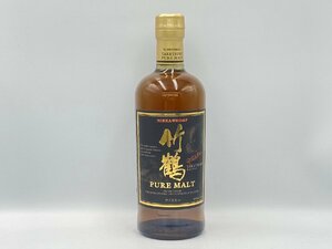 ST【同梱不可】 NIKKA WHISKY ニッカ ウイスキー 竹鶴 ピュアモルト 黒ラベル 700ml 43％ 未開栓 古酒 Z036482