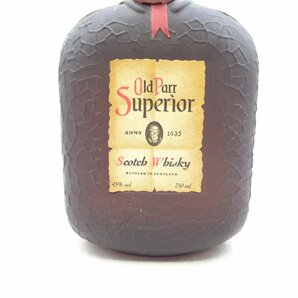 Old Parr SUPERIOR オールドパー スペリオール スコッチ ウイスキー 未開栓 古酒 750ml 43% G25534の画像5