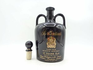 BALLANTINE'S 17年 VERY OLD バランタイン ベリー オールド スコッチ ウイスキー 黒 陶器ボトル 未開封 古酒 G25743