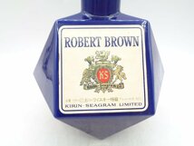 KIRIN SEAGRAM ROBERT BROWN キリンシーグラム ロバートブラウン ブルー 青 陶器 特級 750ml 43％ 未開栓 古酒 X269331_画像5