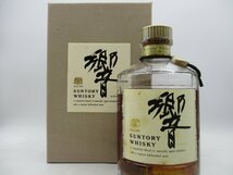 【1円】～ SUNTORY WHISKY サントリー ウイスキー 響 裏ゴールド 金 ラベル 金キャップ 向獅子マーク 箱 750ml ※液漏れ・液面低下 P32748_画像1