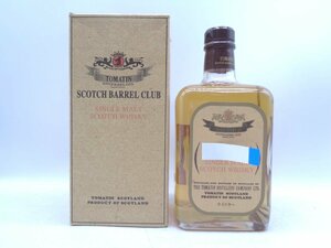 1円～ TOMATIN トマーティン SCOTCH BARREL CLUB 660ml 40度 名前入り 古酒 未開栓 ウイスキー 箱 Q015369