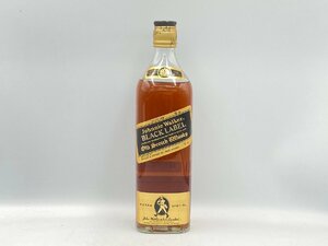 ST【同梱不可】 ジョニーウォーカー ブラックラベル ウイスキー特級 金キャップ 750ml 43% 未開栓 古酒 Z054135