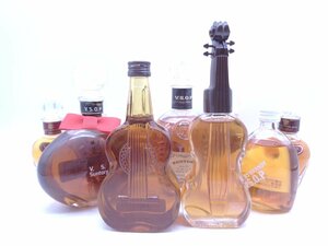 【同梱不可】1円スタート ブランデー 等 ミニボトル 10本セット サントリー VSOP バイオリンボトル 等 古酒 P032054