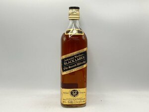 ST【同梱不可】 ジョニーウォーカー ブラックラベル 12年 特級 黒金キャップ 750ml 未開栓 古酒 Z054336