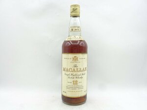 【1円】～ THE MACALLAN ザ マッカラン 12年 シングル ハイランドモルト スコッチ ウイスキー 特級 旧ボトル 750ml 43% ※液面低下 X269930