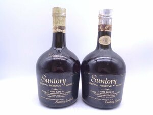 1 jpy ~ 2 pcs set Special class SUNTORY WHISKY RESERVE Suntory whisky special reserve domestic production 760ml old sake not yet . plug dirt have P33020.P32971