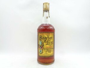 【1円】～ Bourbon de Luxe バーボン デラックス バーボン ウイスキー 4/5QUART 未開封 古酒 X261266