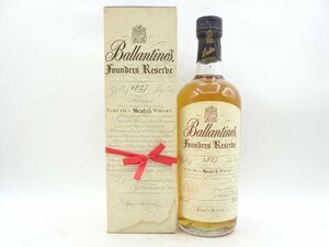 Ballantine's Founders Reserbe 1827 バランタイン ファウンダーズ リザーブ スコッチ ウイスキー 750ml 箱入 未開栓 古酒 G26476