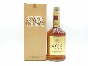 SUNTORY WHISKY ROYAL SR サントリーウイスキー ローヤル 特級 丸瓶 まる 箱入 未開封 古酒 760ml 43% B68162