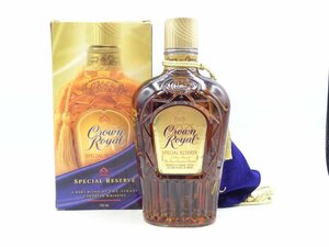CROWN ROYAL SPECIAL RESERVE Crown royal special reserve Canadian whisky 750ml 40% in box old sake not yet . plug X272312