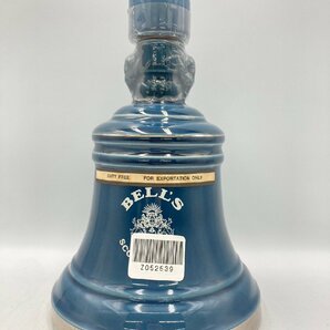 ST【同梱不可】BELL'S ベルズ 青陶器 ※コルク折れ注意 750ml 43% 1360g 未開栓 古酒 Z052539の画像3