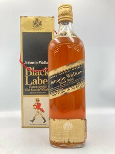 ST【同梱不可】Johnnie Walker ジョニーウォーカー 黒ラベル 金キャップ 箱有 未開栓 古酒 Z054319