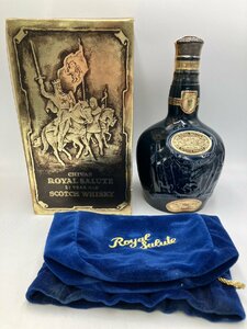 ST【同梱不可】 ロイヤルサルート 21年 青陶器 700ml 43% 1238g 箱付き 未開栓 古酒 Z048976