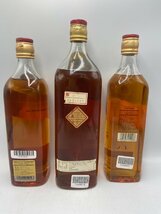 ST【同梱不可】ジョニーウォーカー レッドラベル 3本セット 1.136ml 43%×1 750ml 43%×1 700ml 40%×1 未開栓 古酒 Z046860_画像4