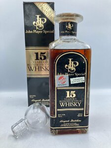 ST【同梱不可】John Player Special JPS ジョンプレイヤースペシャル 15年 箱有 替え栓付 750ml 43％ 未開栓 古酒 Z048990