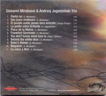 澤野工房 / Giovanni Mirabassi & Andrzej Jagodzinski Trio / Atelier Sawano DR003 解説カード無_画像2