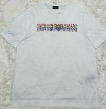 極美品/●エンポリオ アルマーニ XLサイズ 半袖 Tシャツ EMPORIO ARMANI_画像1